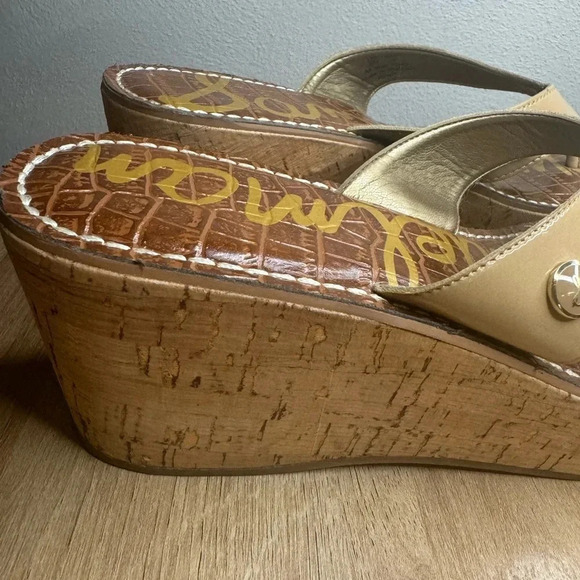 Sam Edelman Romy Platform Wedge Cork Sandal - Picture 5 of 12